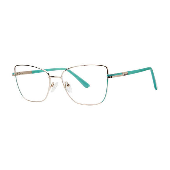 Genevieve Paris Design Ensley Eyeglasses Sz 55 Turquoise Cat Eye Frame 55-16-140